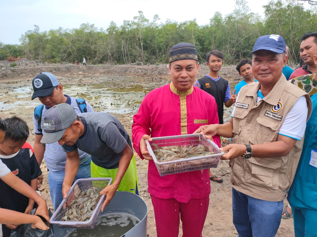 Panen Perdana Udang Vanamei Desa Panggak Laut, Kabupaten Lingga (05/03/20)
Foto : Nwr