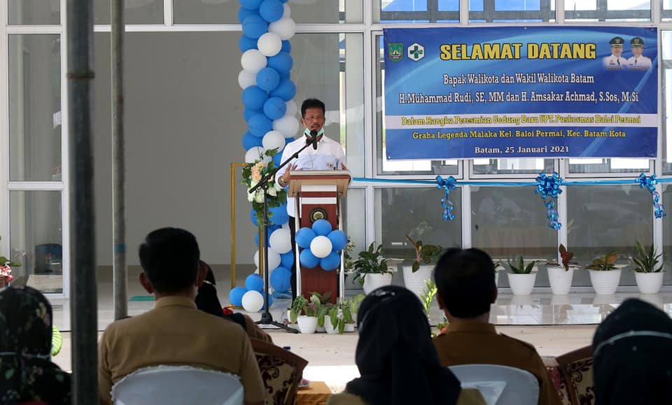 Walikota Batam,Rudi Resmikan Puskesmas Baloi
Foto : MCB