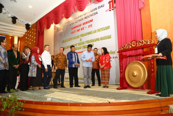 Kepala BP Batam Hadiri Perayaan HUT Ikatan Notaris Indonesia ke-115