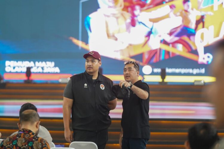 Tinjau Kesiapan Rakornas, Menpora Dito: Galang Kembali Semangat Gotong Royong Olahraga, Olahrasa dan Olahkarya