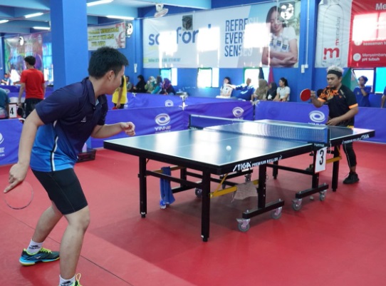 Turnamen Tenis Meja Hari Bakti BP Batam, 123 Peserta Perebutkan Hadiah Jutaan Rupiah