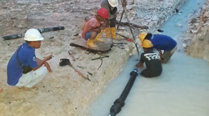 Perbaikan Kebocoran Pipa Selesai Dalam Dua Jam (21/12/23) Foto: BP Batam