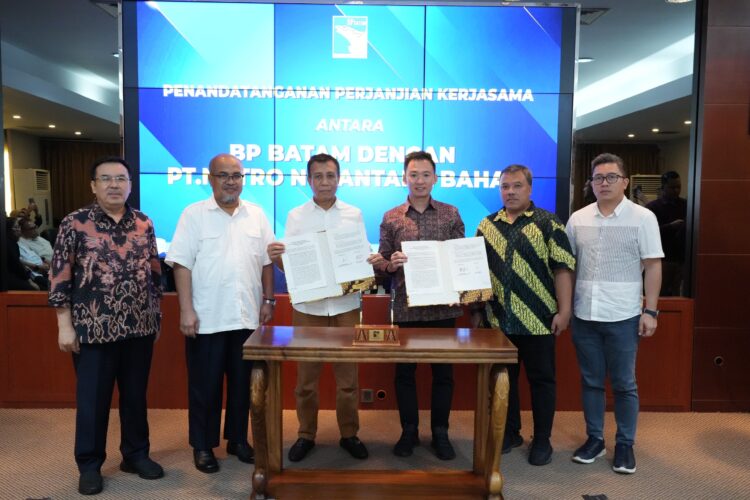 Pelaksanaan Penandatanganan Kerja Sama Pelabuhan Batam Centre antara BP Batam dengan PT. Metro Nusantara Bahari, Kamis petang 
(01/08/24)
Foto: BP Batam