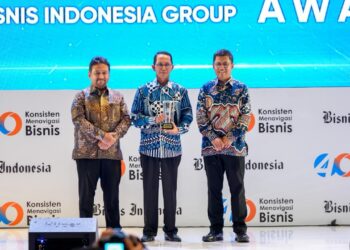 Badan Pengusahaan (BP) Batam menerima penghargaan sebagai Pioneer in Free Trade Zone Management for Regional Investment Gateaway dalam ajang BIG 40 Awards 2025 yang dihelat Bisnis Indonesia di Raffles Hotel, Jakarta, Selasa (08/12/25).
Foto: BP Batam