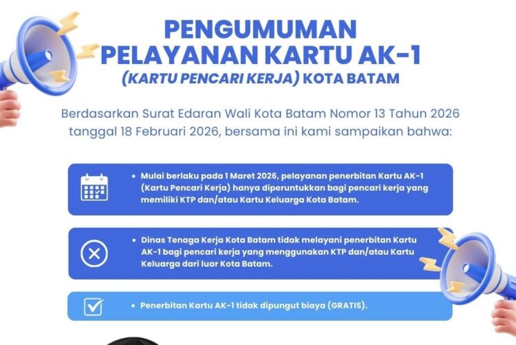 Kartu Pencari Kerja Batam
Foto: MCB