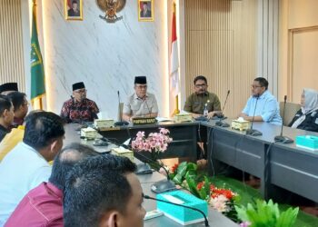 Wakil Ketua I DPRD Batam, Aweng Kurniawan Memimpin Rapat Dengar Pendapat Umum di DPRD Batam, Kamis (12/3/26)(Foto: Jamaludin)