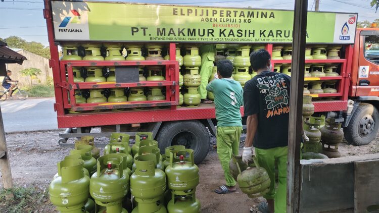 Gas LPG di Pangkalan Tanjung Uncang, Kec. Batu Aji, Kota Batam, Selasa (10/3/26) (Foto: Jamaludin)