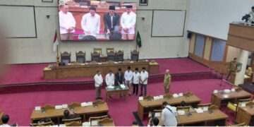 Rapat Paripurna di Ruang Sidang Utama DPRD Kota Batam, Senin (16/3/26) (Foto: Jamaludin)