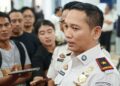 Kepala Kantor Imigrasi Khusus Kelas I A Batam, Wahyu Eka Putra saat memberi keterangan terkait penangkapan WNA di operasi wira waspada(KOMPAS.COM/PARTAHI FERNANDO WILBERT SIRAIT)
