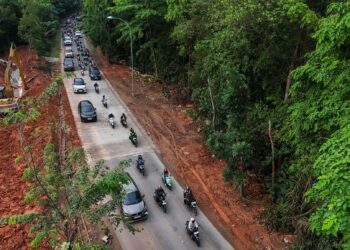 Jalan Tanjakan Vista Hotel. Batam
Foto: BP Batam