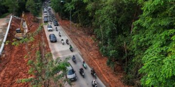 Jalan Tanjakan Vista Hotel. Batam
Foto: BP Batam