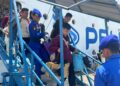 Satpolairud Polresta Barelang melaksanakan pengamanan dan pengecekan terhadap penumpang serta barang bawaan KM Kelud yang bersandar di Pelabuhan Batam Bintang 99 Batu Ampar pada Rabu, 20 Mei 2026.
Foto: Polresta Barelang