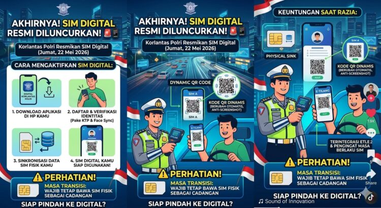 Korps Lalu Lintas Polri memasuki era baru pelayanan publik dengan meluncurkan Surat Izin Mengemudi Digital. Inovasi ini diperkenalkan dalam Rapat Kerja Teknis Fungsi Lalu Lintas Polri Tahun Anggaran 2026 di Kompleks STIK Polri, Jakarta, Jumat 22/05/2026
Foto: