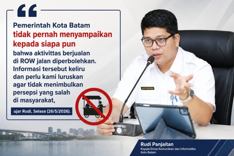 Kepala Dinas Komunikasi dan Informatika Kota Batam, Rudi Panjaitan, Pemko menegaskan penertiban sudah sesuai aturan.
Foto: Bens