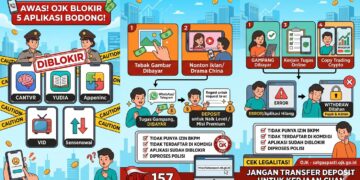 Satgas Pemberantasan Aktivitas Keuangan Ilegal (Satgas PASTI) menghentikan 5 entitas per 27 Mei 2026 karena menawarkan imbal hasil tak masuk akal dengan pola rekrutmen berjenjang.
Foto: AI
