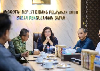 BP Batam menerima kunjungan Kepala Staf Komando Armada I Tanjungpinang, Laksamana Pertama TNI Dr. Arif Badrudin, Jumat (12/06/26)
Foto: BP Batam