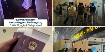 Kantor Imigrasi Kelas 1 Khusus Soekarno-Hatta membongkar praktik perdagangan perempuan berkedok 'kawin pesanan' lintas negara. Tiga warga negara Tiongkok berinisial CS, FG, dan CX dideportasi pada Kamis, 26 Juni 2026.
Foto: Imigrasi