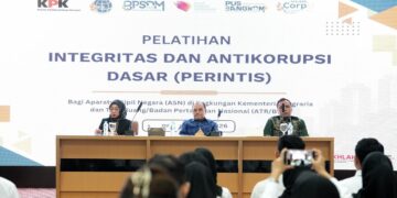 Pelatihan Integritas dan Antikorupsi Dasar (PERINTIS) bagi aparatur sipil negara (ASN) di lingkungan Kementerian Agraria dan Tata Ruang/Badan Pertanahan Nasional (ATR/BPN). Pelatihan berlangsung secara tatap muka pada 21–23 Juli 2026 di BPSDM Kementerian ATR/BPN, Kabupaten Bogor.
Foto: kpk.go.id