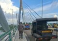 Direktorat Pengamanan Aset dan Kawasan BP Batam bersama sejumlah instansi menggelar patroli gabungan di Jembatan 1 Barelang, Senin 6 Juli 2026.
Foto: BP Batam