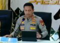 Kabid Humas Polda Metro Jaya Kombes Pol. Budi Hermanto dalam konferensi pers di Polda Metro Jaya pada Jumat 10 Juli 2026, didampingi jajaran petinggi Bareskrim Polri dan Ditreskrimsus Polda Metro Jaya.
Foto: Istimewa