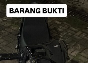 ON (28) berhasil diamankan bersama barang bukti motor hasil curian. Selasa (14/07/2026) di kawasan Simpang Dam, Kelurahan Muka Kuning, Kecamatan Sei Beduk.
Foto: Polresta Barelang