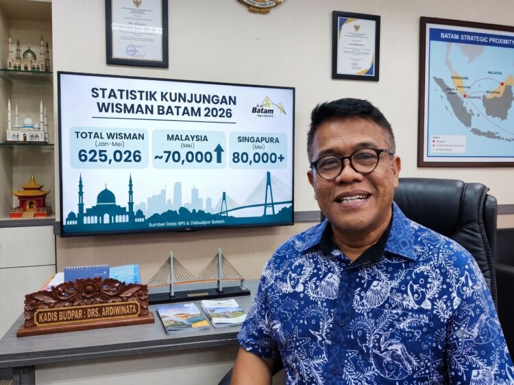 Kepala Dinas Kebudayaan dan Pariwisata (Kadisbudpar) Kota Batam, Drs. Ardiwinata.
Foto: beritabatam.co