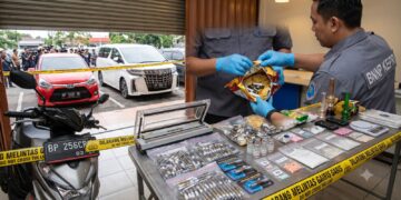Tim gabungan BNN dan Bea Cukai melakukan penggerebekan serentak di empat Tempat Kejadian Perkara (TKP) di Kota Batam dan berhasil mengamankan sejumlah tersangka.
(28/07/26)
Foto: Istimewa