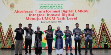 Innovation Talk Karya Kreatif Indonesia (KKI) 2026 bertema “Akselerasi Transformasi Digital UMKM: Integrasi Inovasi Digital Menuju UMKM Naik Level" di JICC Jakarta (21/08/26).
Foto: Bank Indonesia