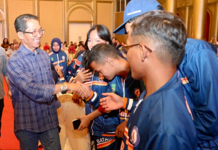 Malam Apresiasi Olahragawan, Pelatih, dan Manajer Olahraga Berprestasi Kota Batam yang digelar di Hotel Harmoni One, Batam Centre, Sabtu (29/08/26)
Foto: mediacenterbatam