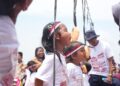 Suasana berbeda terlihat di kawasan pembangunan Sekolah Terintegrasi Merah Putih di Rempang-Galang, Batam, Minggu (02/08/26).
Foto: BP Batam