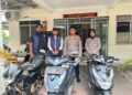 Tim Gabungan Opsnal Jatanras Satreskrim Polresta Barelang bersama Tim Opsnal Polsek Sei Beduk dan Polsek Batu Aji berhasil mengungkap tiga kasus pencurian kendaraan bermotor (Curanmor) yang meresahkan warga Batam.
(08/08/26)
Foto: Polresta Barelang