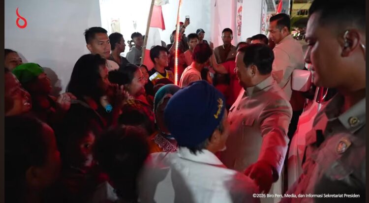kunjungan mendadak Presiden RI Prabowo Subianto ke hunian baru warga relokasi eks bantaran rel kereta api Stasiun Senen, Jakarta Pusat, pada Jumat malam, 28 Agustus 2026.
Foto: Istimewa