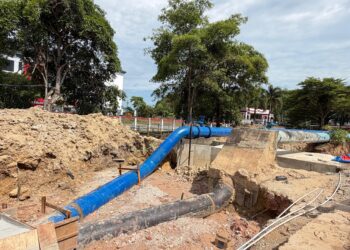 Badan Pengusahaan (BP) Batam memastikan pekerjaan perbaikan dan relokasi jaringan pipa air minum berdiameter 800 milimeter di depan Kawasan Batamindo, Muka Kuning, telah rampung pada Sabtu (29/08/2026)
Foto: BP Batam