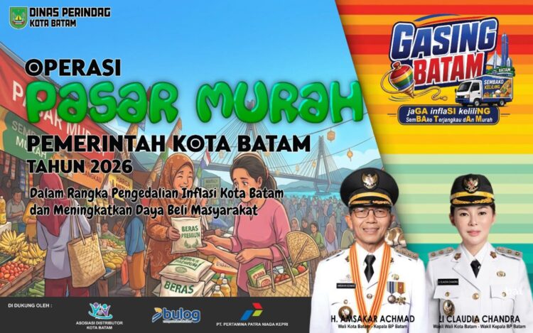 Pemerintah Kota (Pemko) Batam menggelar Operasi Pasar Murah di enam lokasi pada 15–17 September 2026.
Foto: mediacenterbatam