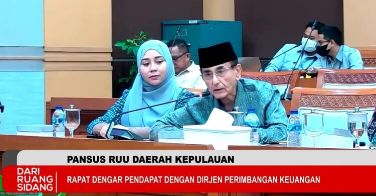 Rapat Dengar Pendapat RDP Pansus RUU Daerah Kepulauan bersama Direktorat Jenderal Perimbangan Keuangan, Kamis (03/09/26).