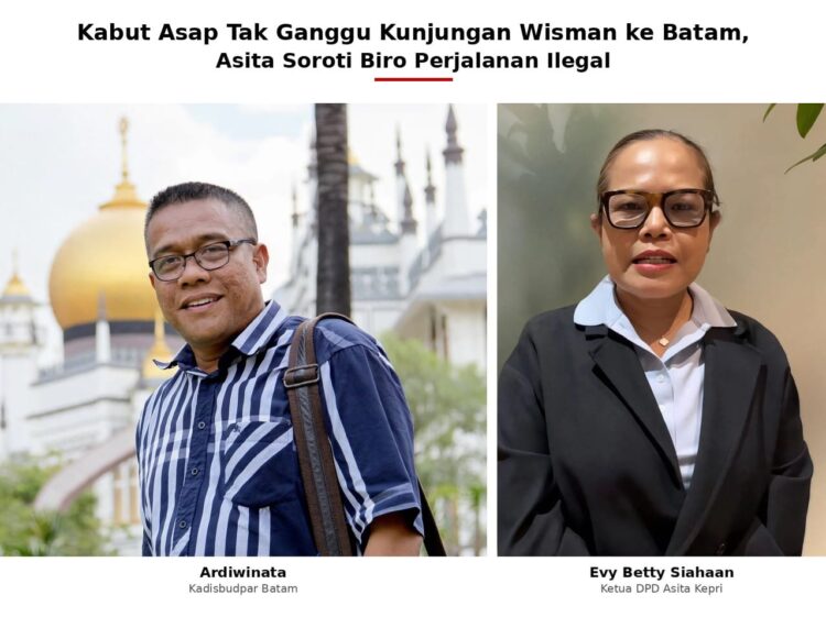Dialog Interaktif di RRI Batam, Selasa (15/09/26), yang menghadirkan Ketua DPD Asita Kepri Evy Betty Siahaan dan Kepala Disbudpar Kota Batam Ardiwinata
Foto: Istimewa