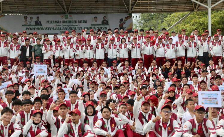 Pelepasan berlangsung di Dataran Engku Putri, Batam Centre, Selasa (27/10/26).
Foto: mediacenterbatam