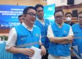 Konferensi Pers di Kantor PLN Batam, Batam Center, Minggu (18/10/26).
Foto: Ina