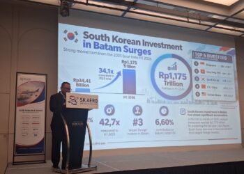 Badan Pengusahaan Batam (BP Batam) menjemput peluang investasi baru dari Korea Selatan melalui South Korea Aero Summit 2026 dan pertemuan dengan KBRI Seoul, pada Rabu (21/10/26).
Foto: BP Batam