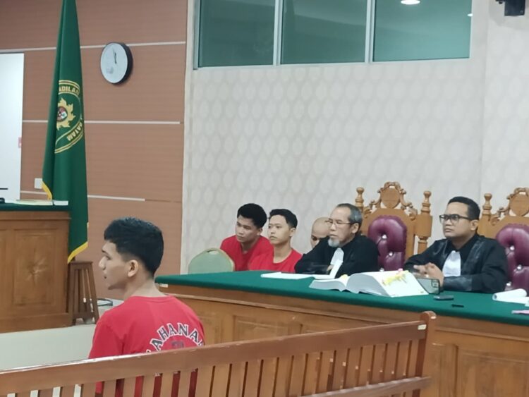 Sidang lanjutan kasus kematian Bripda Natanael Simanungkalit di Pengadilan Negeri Batam. (29/10/26)
Foto: Lam